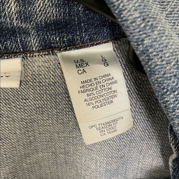 Liz Claiborne Dark Blue Denim Jacket - Picture 3 of 8